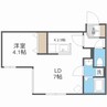 ノースカナル 1DKの間取り