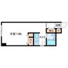 シティハイムジュネス 1Kの間取り