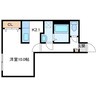 ボヌール17 1Kの間取り