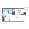 アルファスクエア北15条 1LDKの間取り