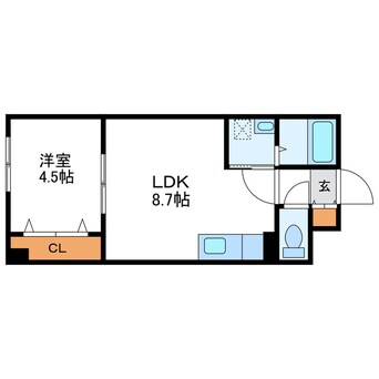 間取図 マイスターシャーレ桑園