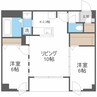 シティレジデンス桑園 2LDKの間取り