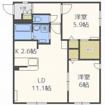 間取図 キャルム　クラス