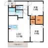 キャルム　クラス 2LDKの間取り