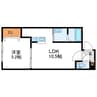 リージェントS札幌 1LDKの間取り