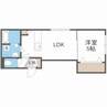 THE RESIDENCE　ザレジデンス 1LDKの間取り