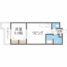 レジデンス高石 1DKの間取り