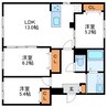 GLACIA N32　グレイシアN32 3LDKの間取り