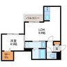 セラヴィ.SE 1LDKの間取り