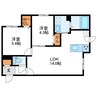 Highgate　ハイゲート 2LDKの間取り