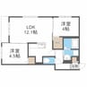 ノーブル麻生 2LDKの間取り