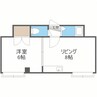 第３コーポ内山 1DKの間取り