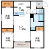 インフィニティN22E1 3LDKの間取り