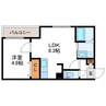 インフィニティN22E1 1LDKの間取り