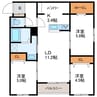 インフィニティN22E1 3LDKの間取り