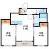 インフィニティN22E1 2LDKの間取り