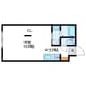 F/LITE　N37 1Kの間取り