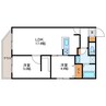 SORANO麻生　ソラノアサブ 2LDKの間取り