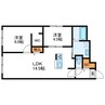 SORANO麻生　ソラノアサブ 2LDKの間取り