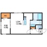 CIEL北11条　シエルキタ11 1LDKの間取り
