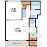 グレイス19 1LDKの間取り