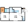 ルチアーノN35 1LDKの間取り
