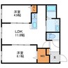 ルチアーノN35 2LDKの間取り