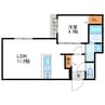 BASE　N33　ベースN33 1LDKの間取り