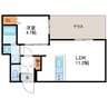 BASE　N33　ベースN33 1LDKの間取り