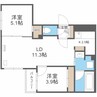 Terrace Sakura　テラスサクラ 2LDKの間取り