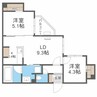 Terrace Sakura　テラスサクラ 2LDKの間取り