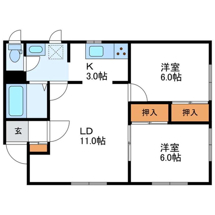 間取図 ハイツコロナードⅢ