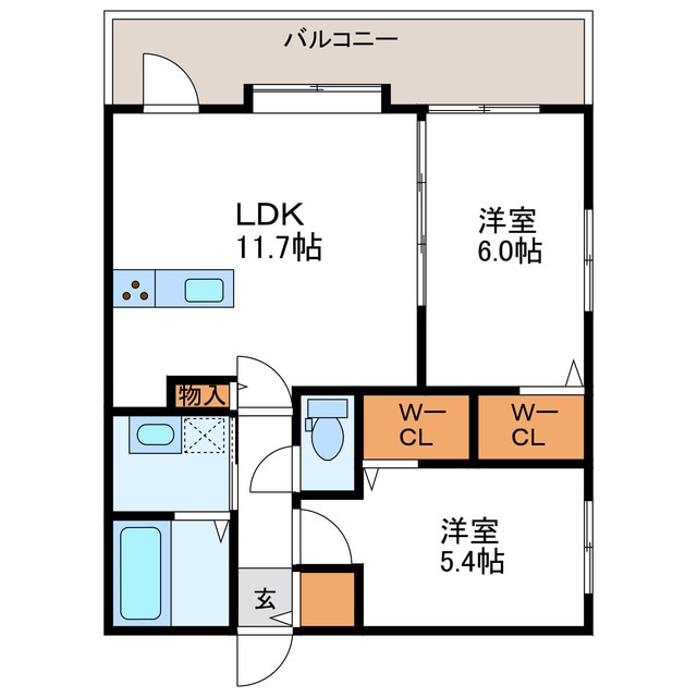 間取り図 アルファスクエア北22