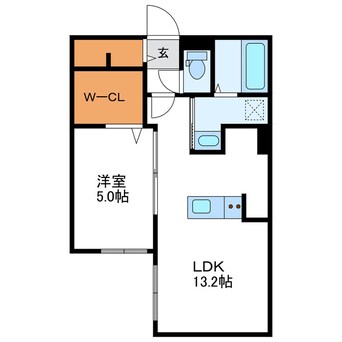 間取図 Pine hills北23条