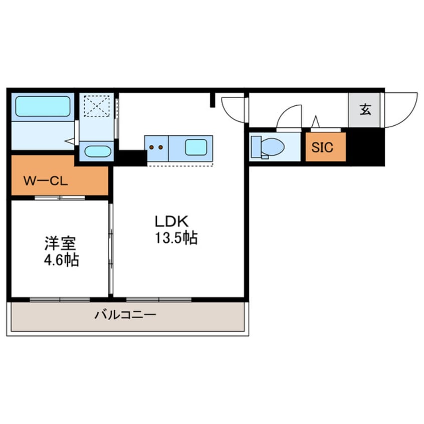 間取図 仮)北23西8MS