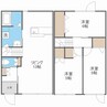 high　rapids桑園 3LDKの間取り