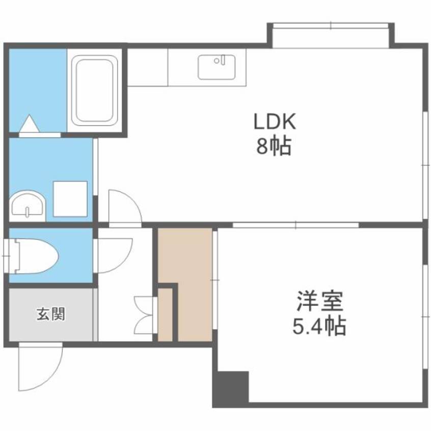 間取図 ハイウッドフラット