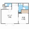 ノーススクエア・J 1LDKの間取り