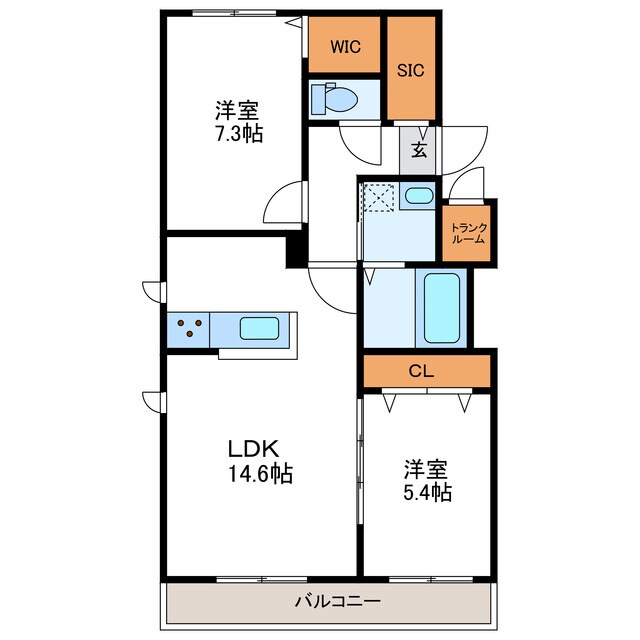 間取り図 ル・ノール桑園