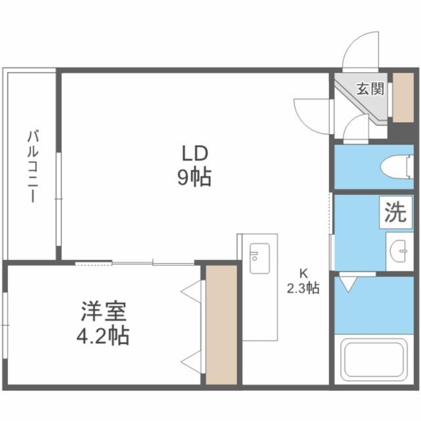 間取図 LIGARE　ASABU　リガーレアサブ
