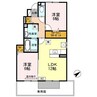 ファーシル　B棟 2LDKの間取り