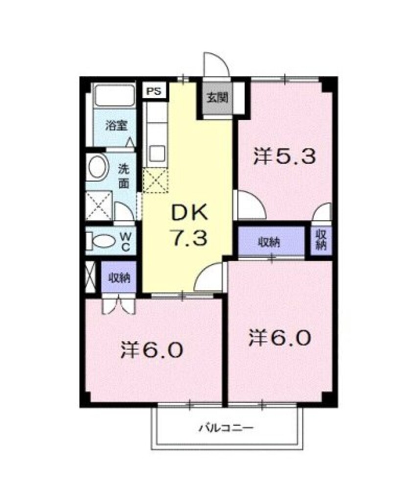 間取図 ＭＯＴＯＹＡ　Ｂ棟