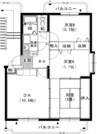 アプランドル 3DKの間取り