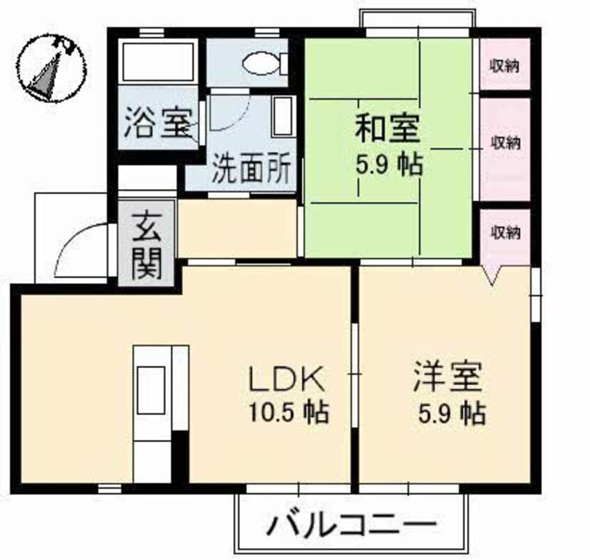 間取図 ビックイーストⅡ　Ｂ棟
