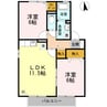 メルキュール　Ｂ棟 2LDKの間取り