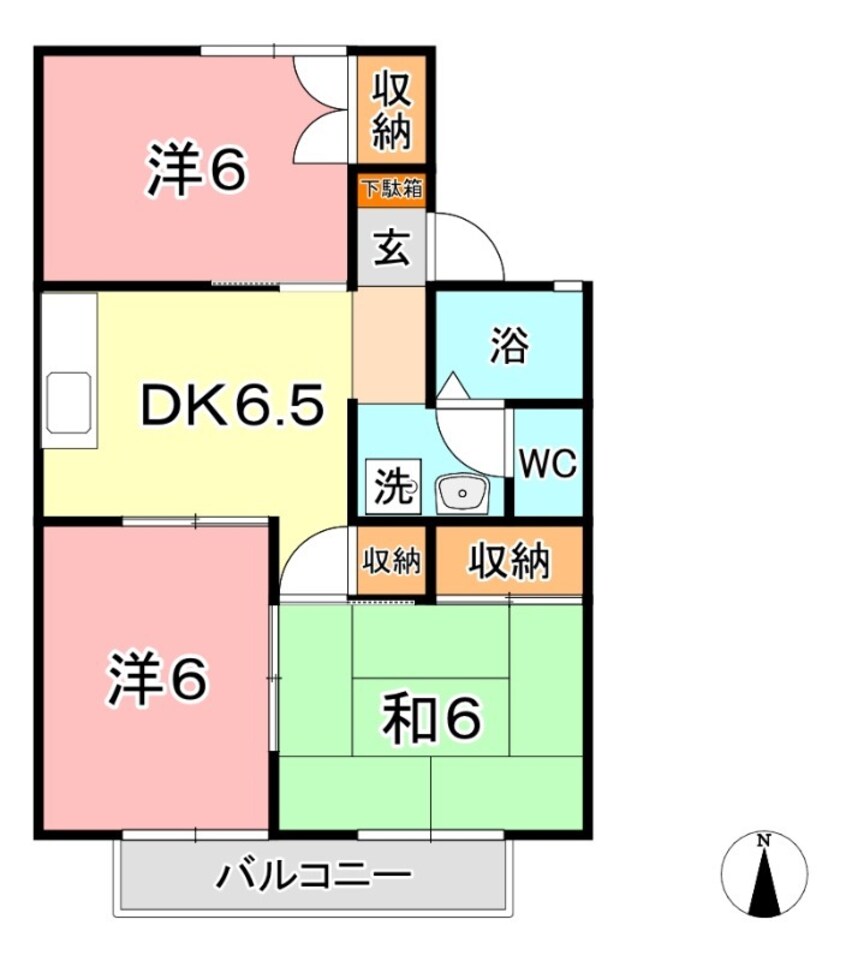 間取図 パレーシャル窪津