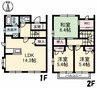 ミレリサイア　Ａ棟 3LDKの間取り