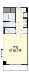 シティガーデンオオヤマ 1Kの間取り