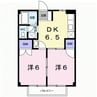 ル．シャトー 2DKの間取り