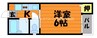 山陽本線（中国）/新倉敷駅 徒歩6分 1階 築18年 1Kの間取り